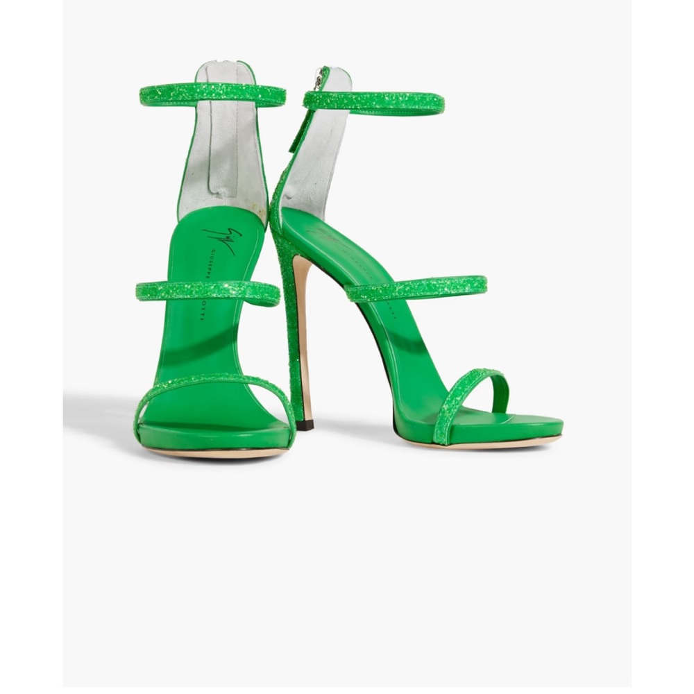 Giuseppe zanotti harmony glittered sandals